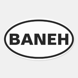 Pegatina Ovalada CUATRO Baneh
