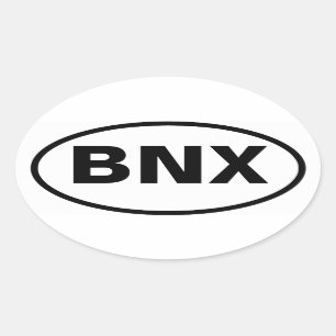Pegatina Ovalada CUATRO Banja Luka "BNX"