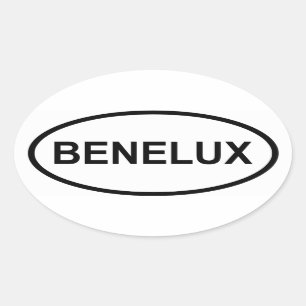 Pegatina Ovalada CUATRO Benelux