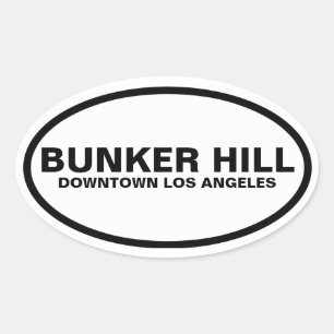 Pegatina Ovalada CUATRO "Bunker Hill"