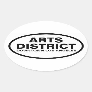 Pegatina Ovalada CUATRO "Distrito Artístico"
