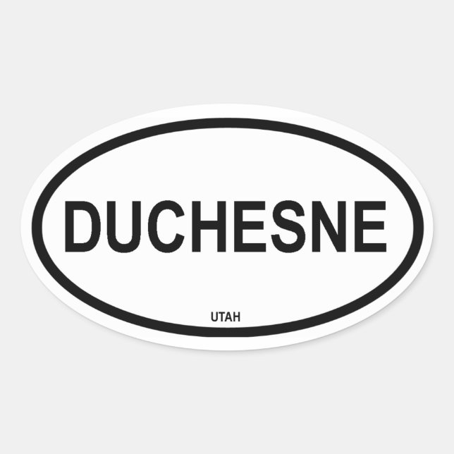 Pegatina Ovalada CUATRO Duchesne (Anverso)