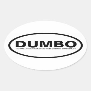 PEGATINA OVALADA CUATRO "DUMBO"