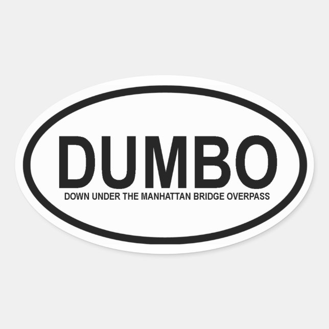 PEGATINA OVALADA CUATRO "DUMBO" (Anverso)