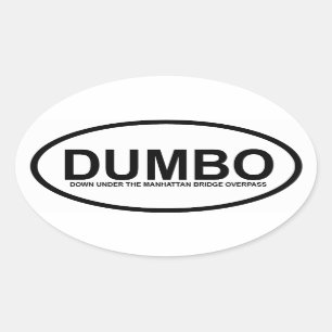 PEGATINA OVALADA CUATRO "DUMBO"