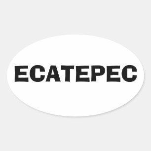 Pegatina Ovalada CUATRO Ecatepec