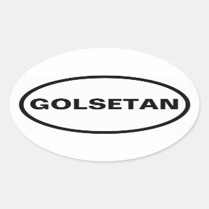 Pegatina Ovalada CUATRO "Golestán"