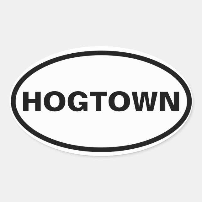 Pegatina Ovalada CUATRO "HOGTOWN" DE Toronto (Anverso)