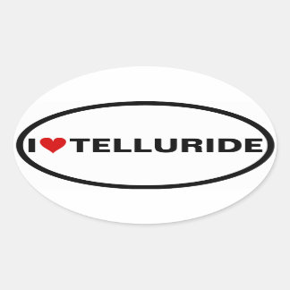 Pegatina Ovalada CUATRO I Tellurida [Corazón]