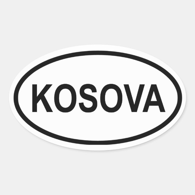 Pegatina Ovalada CUATRO "Kosava" (Anverso)