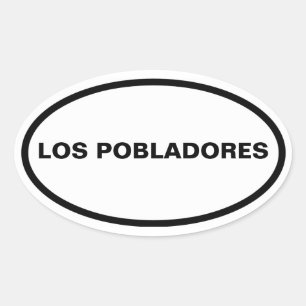 Pegatina Ovalada CUATRO "Los pobres"
