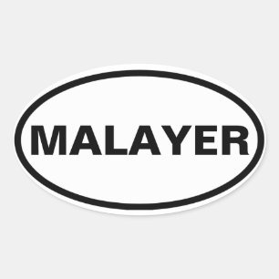 Pegatina Ovalada CUATRO Malayer