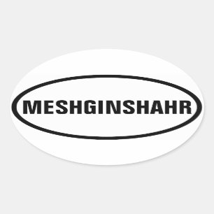 Pegatina Ovalada CUATRO Meshginshahr