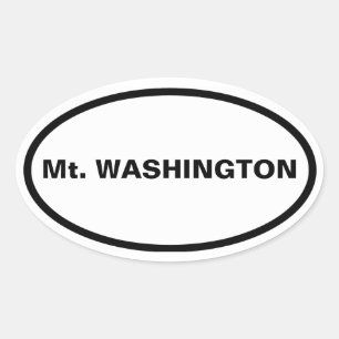 Pegatina Ovalada CUATRO Monte Washington