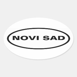 Pegatina Ovalada CUATRO Novi Sad