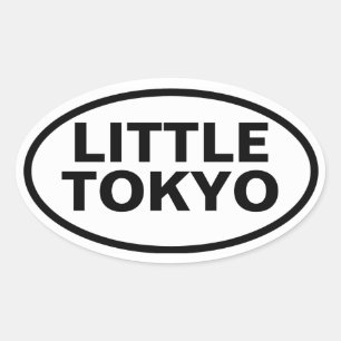 Pegatina Ovalada CUATRO Pequeño Tokio