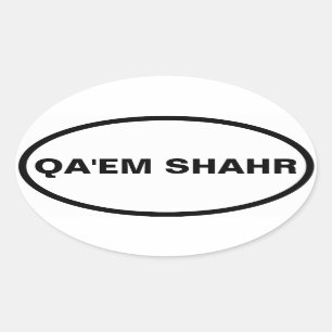 Pegatina Ovalada CUATRO Qa'em Shahr