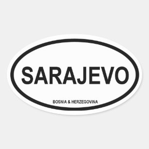 Pegatina Ovalada CUATRO Sarajevo