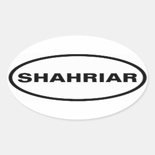 Pegatina Ovalada CUATRO Shahriar