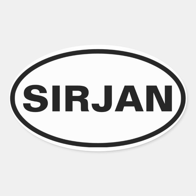 Pegatina Ovalada CUATRO Sirjan (Anverso)