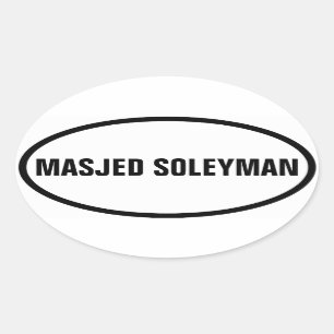 Pegatina Ovalada CUATRO Soleyman Masjed