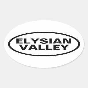 Pegatina Ovalada CUATRO Valle Elysian