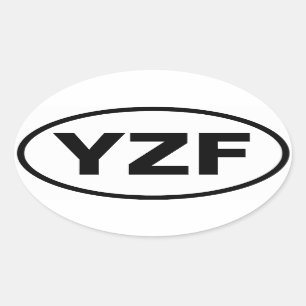 PEGATINA OVALADA CUATRO "YZF"