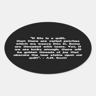 Pegatina Ovalada Cuildo De Alegría