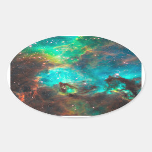 Pegatina Ovalada Cúmulo estelar NGC 2074