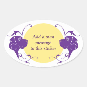 Pegatina Ovalada Danesticker