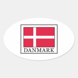 Pegatina Ovalada Danmark