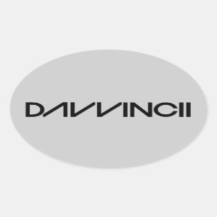 Pegatina Ovalada Davvincii