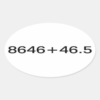 Pegatina Ovalada Declaración patriótica