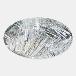 Pegatina Ovalada Decoraciones navideñas