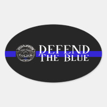 DEFENDER EL AZUL DE APOYO DE LA POLICÍA DE OVAL BU