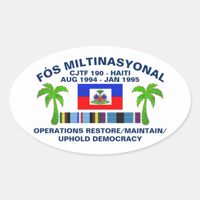 Pegatina Ovalada Democracia Uphold - Blanco (Anverso)