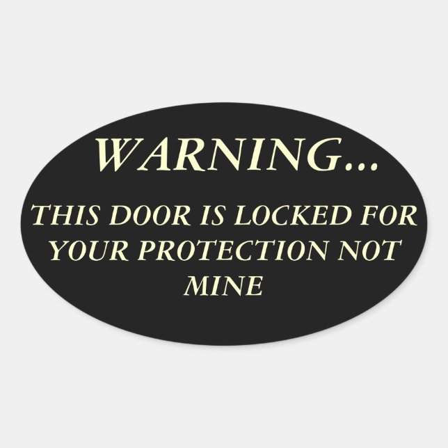 Pegatina Ovalada Derechos de armas (Anverso)