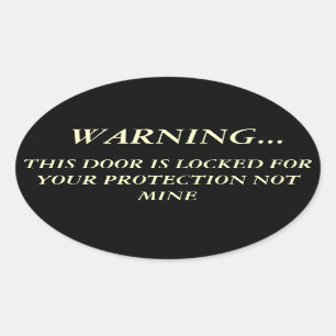 Pegatina Ovalada Derechos de armas