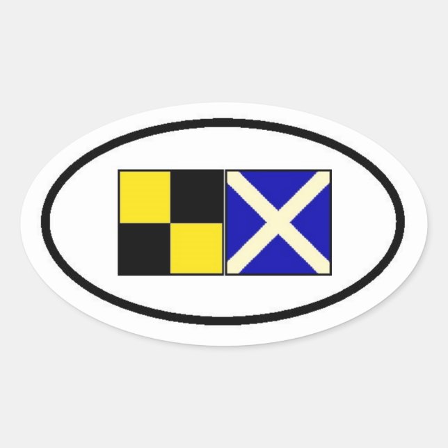 Pegatina Ovalada Descubra el lago Minnetonka Oval (Anverso)