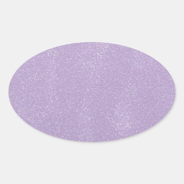 Pegatina Ovalada Desorden de lavanda (Anverso)