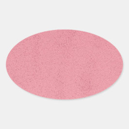 Pegatina Ovalada Desorden Rosa Caliente