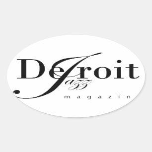 Pegatina Ovalada Detroit Jazz Magazine