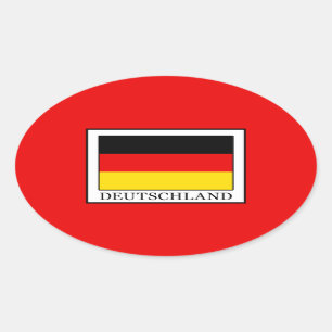 Pegatina Ovalada Deutschland