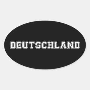 Pegatina Ovalada Deutschland
