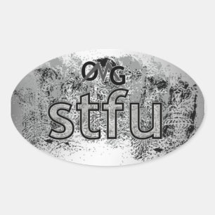 Pegatina Ovalada ¡Dios mío!