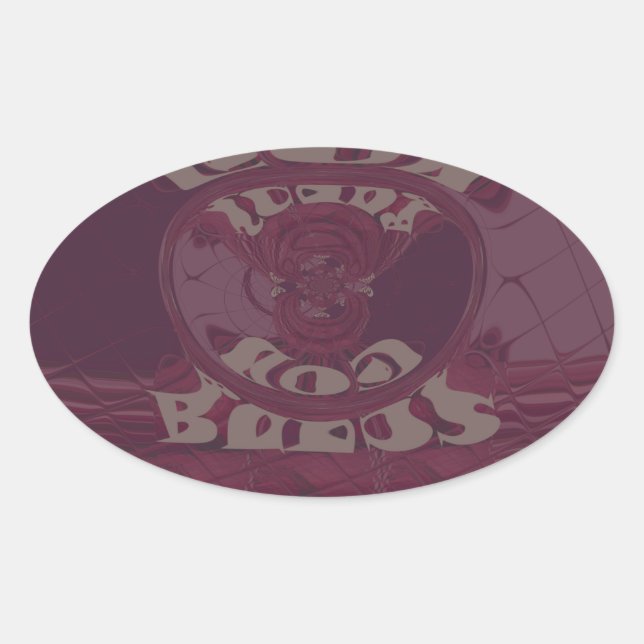 Pegatina Ovalada Dios te bendiga las jirafas Arte Imprimir/Diseño (Anverso)