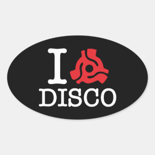 Pegatina Ovalada Disco adaptador I 45