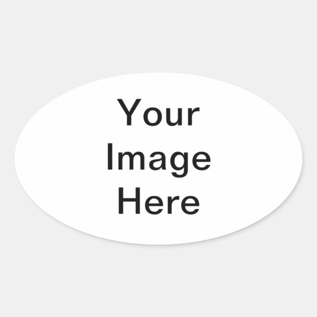 Pegatina Ovalada diseñar su propio (Anverso)