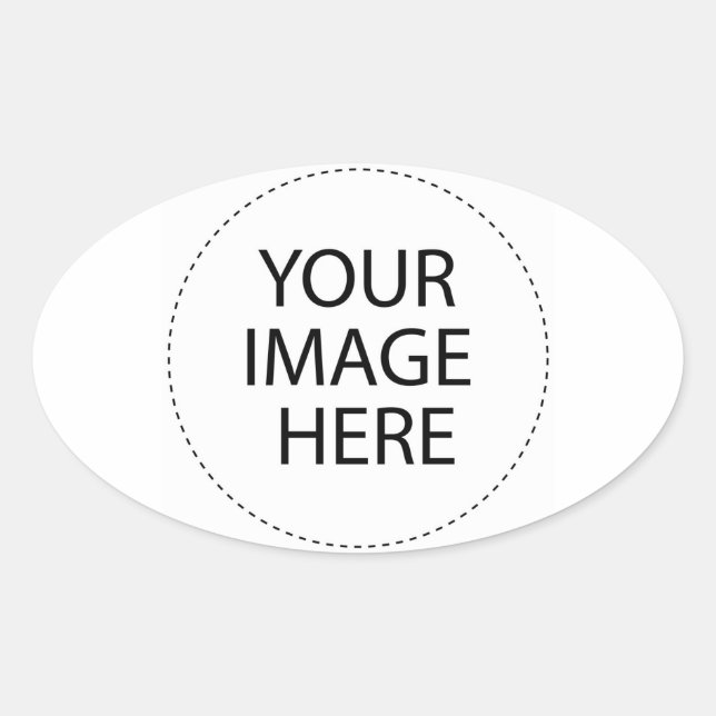 Pegatina Ovalada Diseñar sus propios regalos Personalizados - En bl (Anverso)