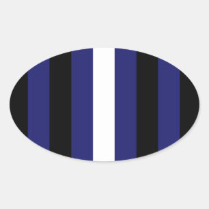 Pegatina Ovalada Diseño de cuero orgulloso